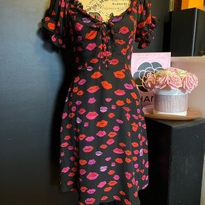 Betsy Johnson lip dress